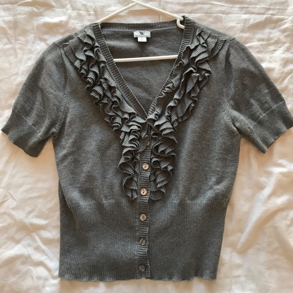 Short sleeve cardigan